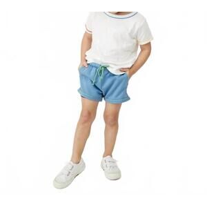 NEW OSO & ME kid's bailey baby short in dusty blue